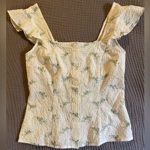 CREMIEUX Ruffle Tank